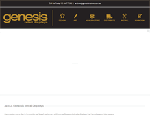 Tablet Screenshot of genesisinstoremarketing.com.au